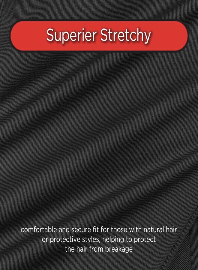 دونا ربطة رأس دونا سباندكس - 18 × 4.75 بوصة، ربطة شعر عريضة ناعمة ومرنة لتصفيف الشعر اليومي - خفيفة الوزن وجيدة التهوية - لون أسود - Image 2